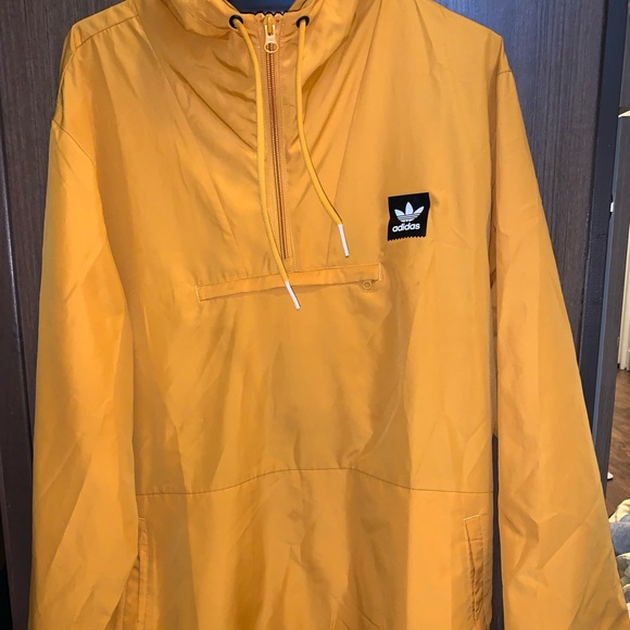 mustard adidas jacket